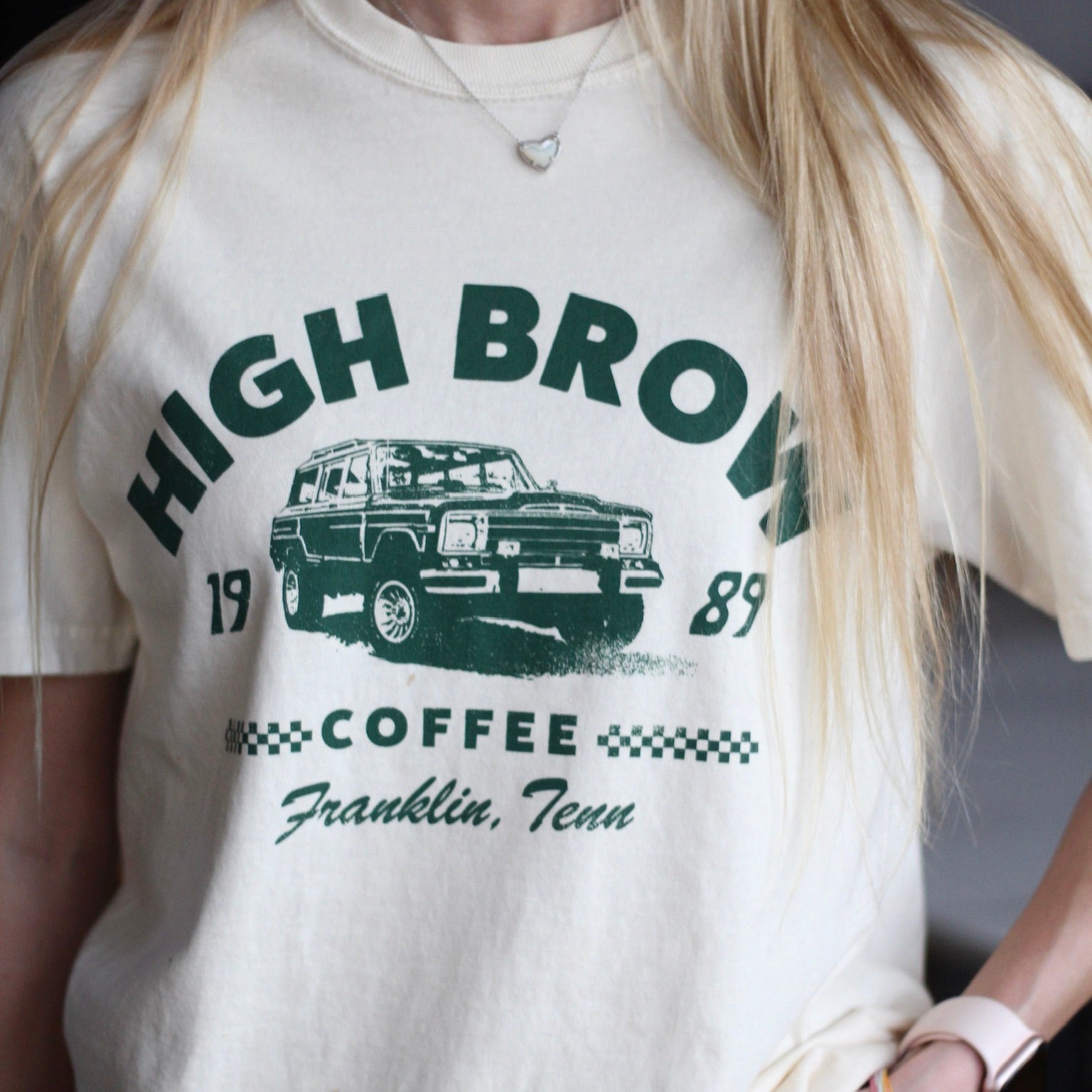 Off White High Brow Jeep Tee // Comfort Colors