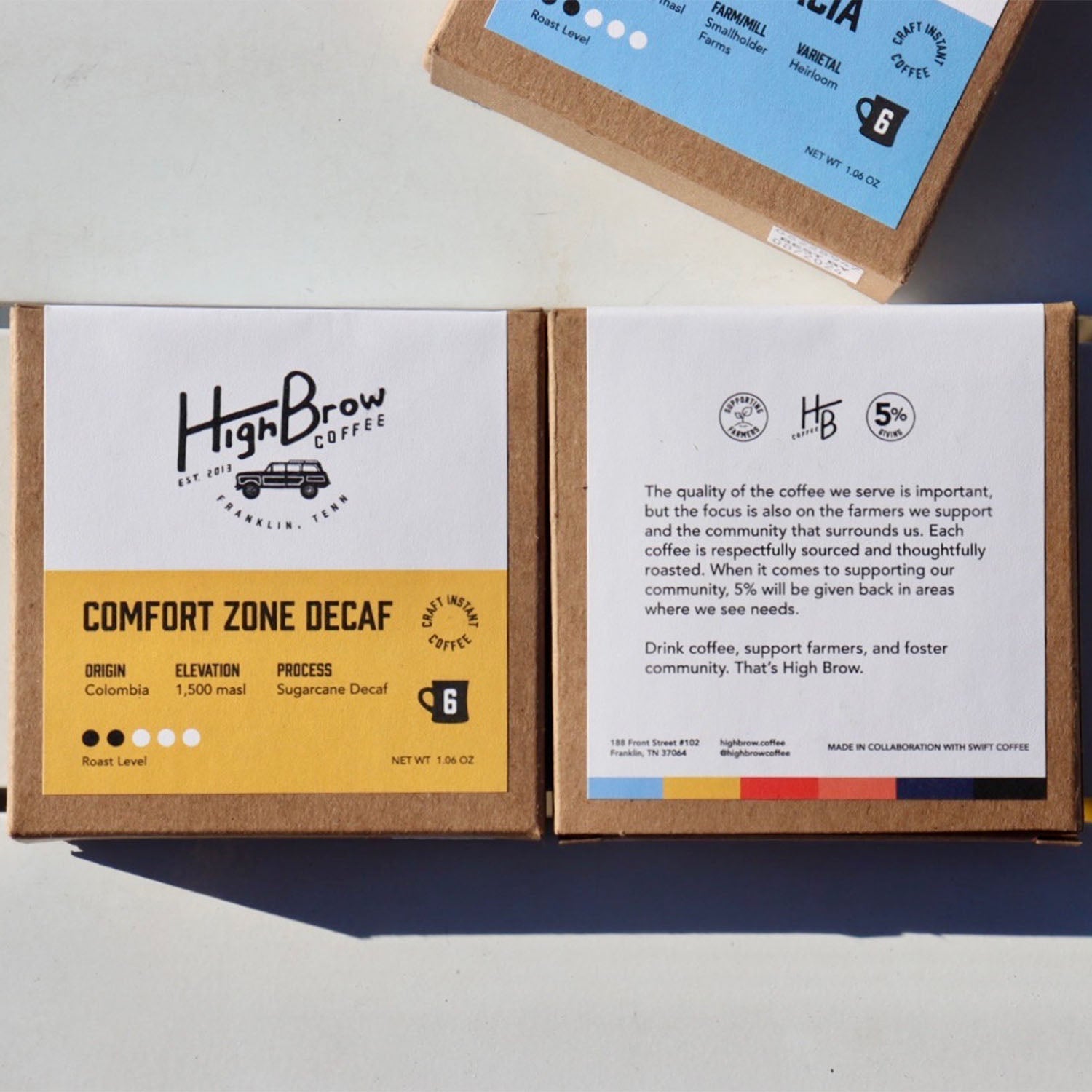 Comfort Zone - Decaf Instant Coffee 6 Pack Box Wholesale