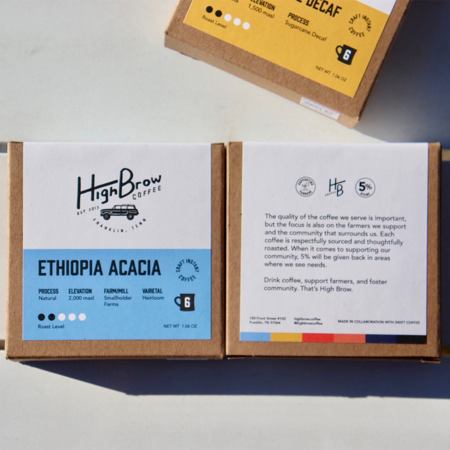 Ethiopia - Acacia Instant Coffee 6 Pack Box